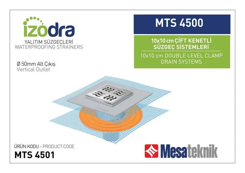 MTS 4500 Çift Kenetli Süzgeç Sistemleri 10x10 cm