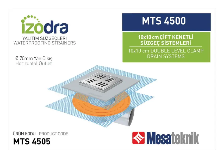 MTS 4500 Çift Kenetli Süzgeç Sistemleri 10x10 cm