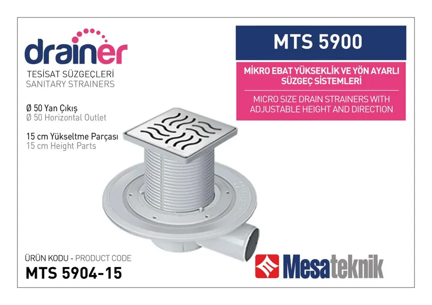 MTS 5900 Mikro Ebat Yükseklik ve Yön Ayarlı Tesisat Sistemleri