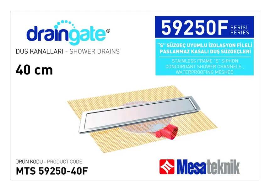 MTS 59250F S Sifon Uyumlu İzolasyon Fileli Paslanmaz Kasalı Seri