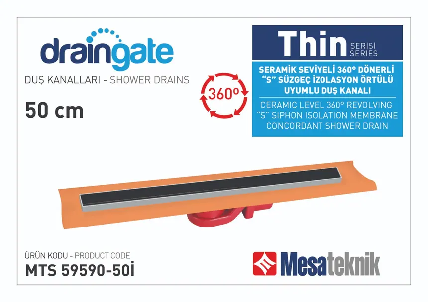 MTS 59590I Thin Serisi 360º Dönerli S Süzgeç Uyumlu Izolasyon Ortülü