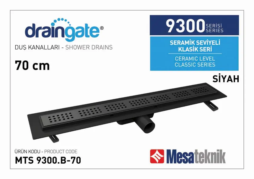 MTS 9300B Seramik Seviyeli Klasik Seri Mat Siyah