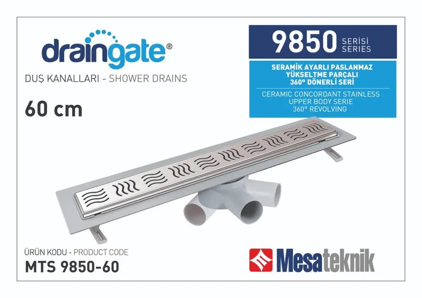 MTS 9850 Seramik Ayarlı Yükseltme Parçalı 360º Dönerli Seri